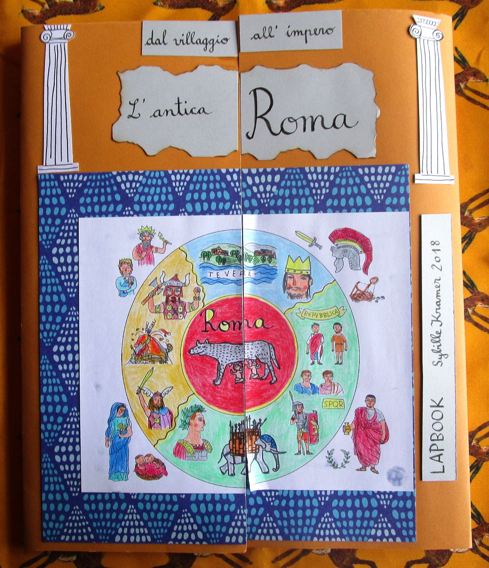 Lapbook Roma Antica PDF - Giochi Didattici per Bambini 7-11 Anni