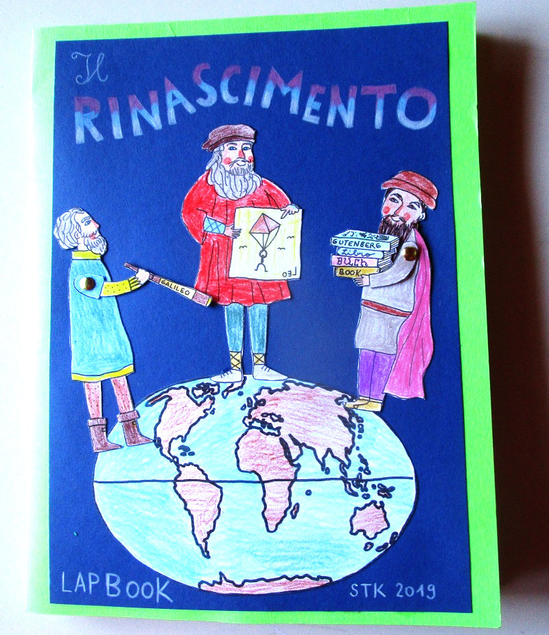 FUNLAB “Il Rinascimento”. Raccolta materiali didattici e lapbook. Formato pdf, età 9-14 anni.