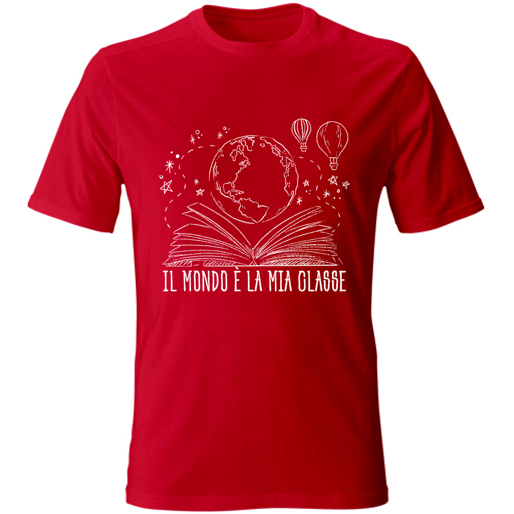 T-Shirt Unisex Il mondo e' la mia classe