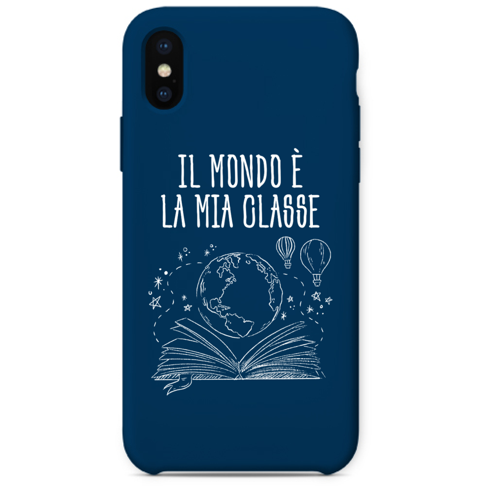 Cover iPhone X Mondo è la tua classe cover