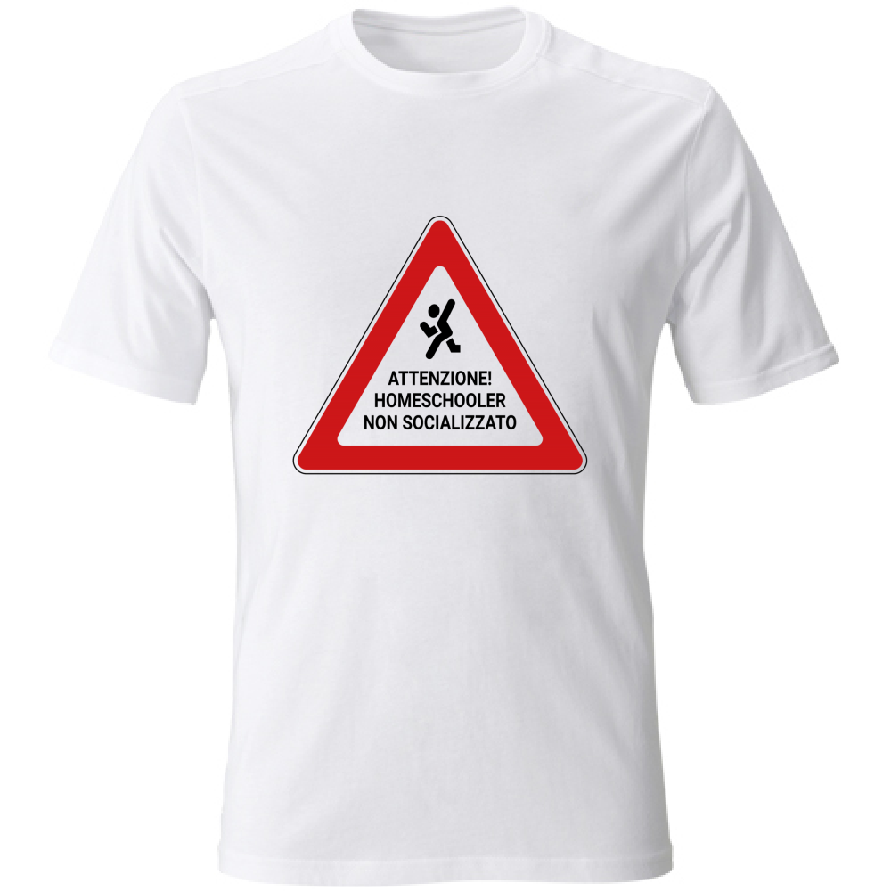 T-Shirt Bambino Homeschooler Non Socializzato