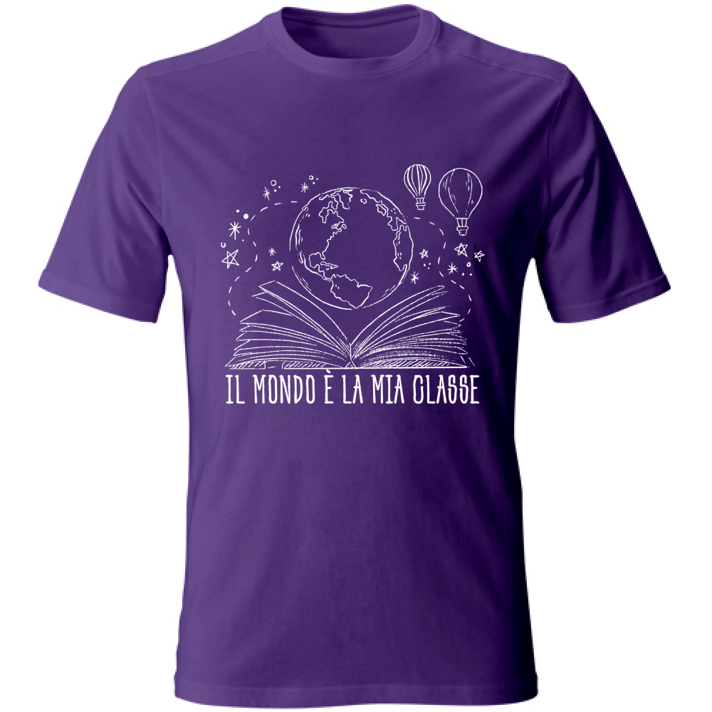 T-Shirt Unisex Il mondo e' la mia classe