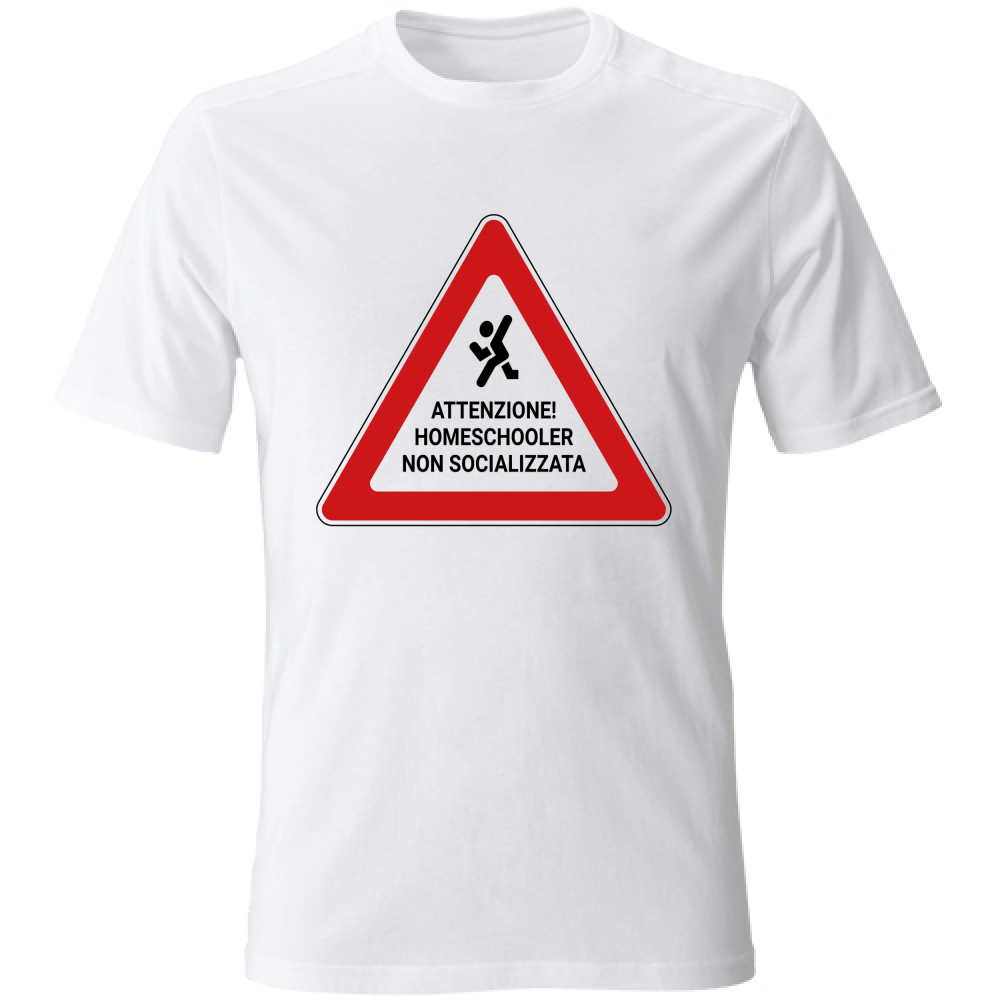 T-Shirt Bambino Homeschooler non socializzata