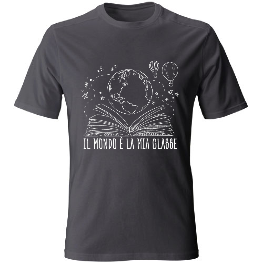 T-Shirt Unisex Il mondo e' la mia classe