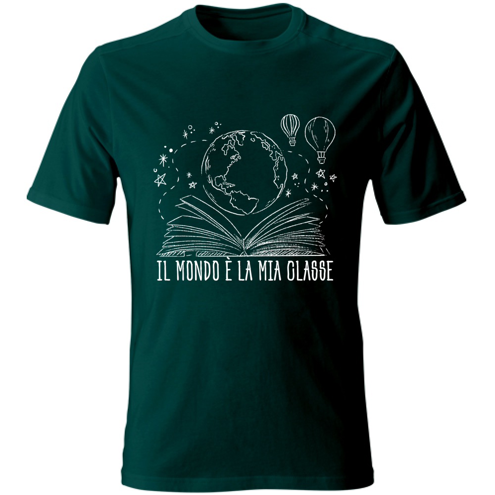 T-Shirt Unisex Il mondo e' la mia classe