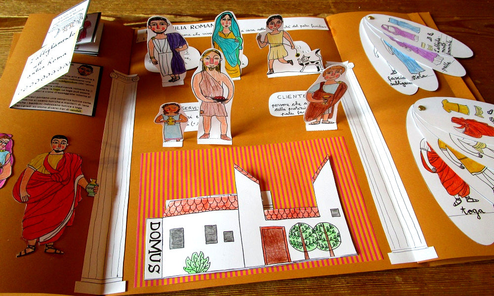 Lapbook Roma Antica PDF - Giochi Didattici per Bambini 7-11 Anni