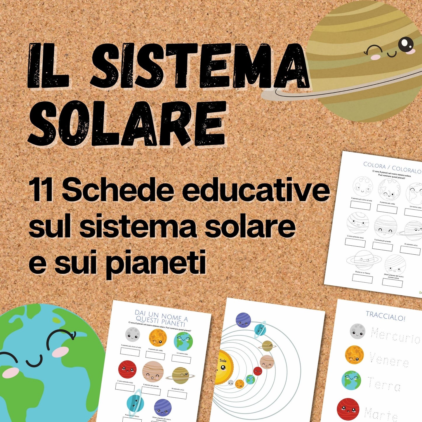 Schede da Stampare su Pianeti & Sistema Solare