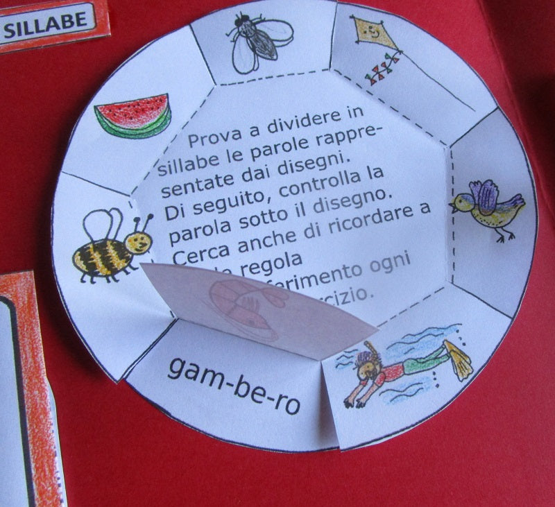 Lapbook sulla Grammatica e Ortografia per la classe 2 elementare. Età 6-8 anni. Formato PDF.