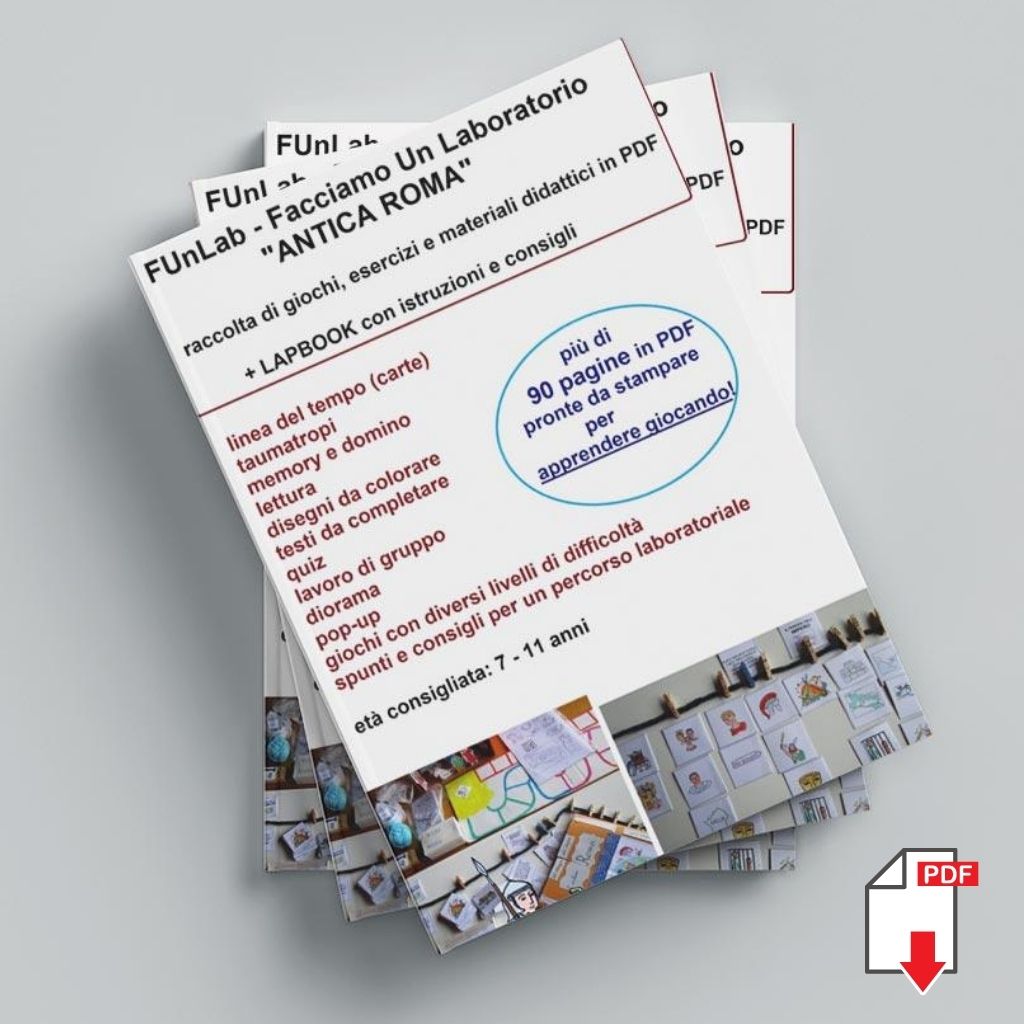 Lapbook Roma Antica PDF - Giochi Didattici per Bambini 7-11 Anni
