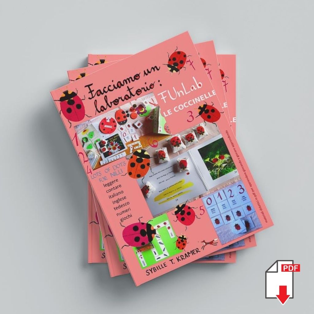 FUNLAB “Le Coccinelle” giochi e materiali didattici multilingua. Formato pdf, età 5-9.