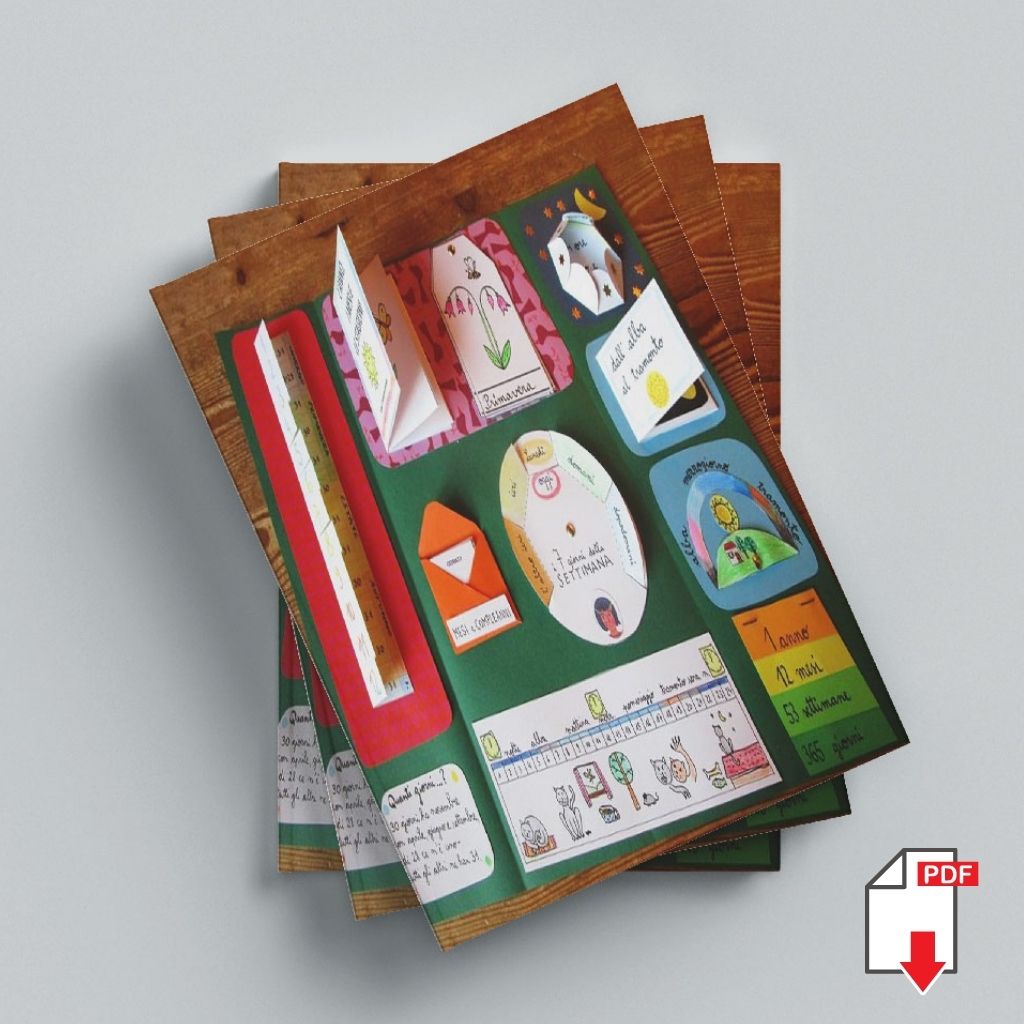 Lapbookvorlagen als PDF: Jahr, Monate, Woche, Tag und Nacht
