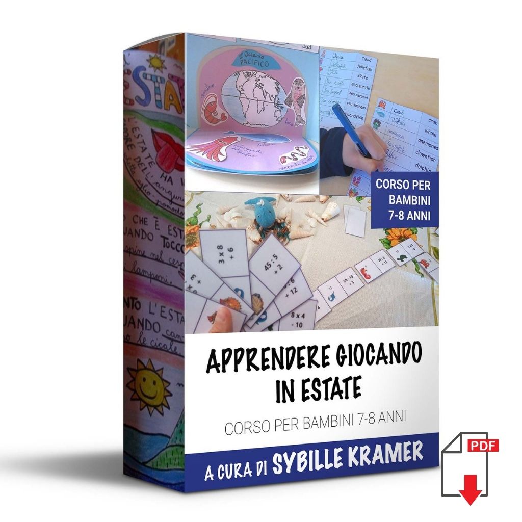 Corso Apprendere Giocando in Estate. Età 7-8 anni. Formato Pdf.
