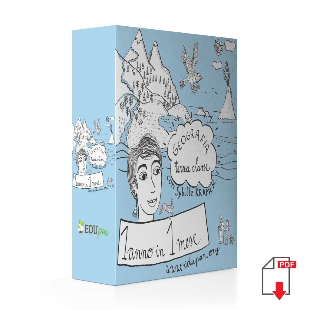 Corso di Geografia 3 Elementare. Un anno in un mese. Formato Pdf.