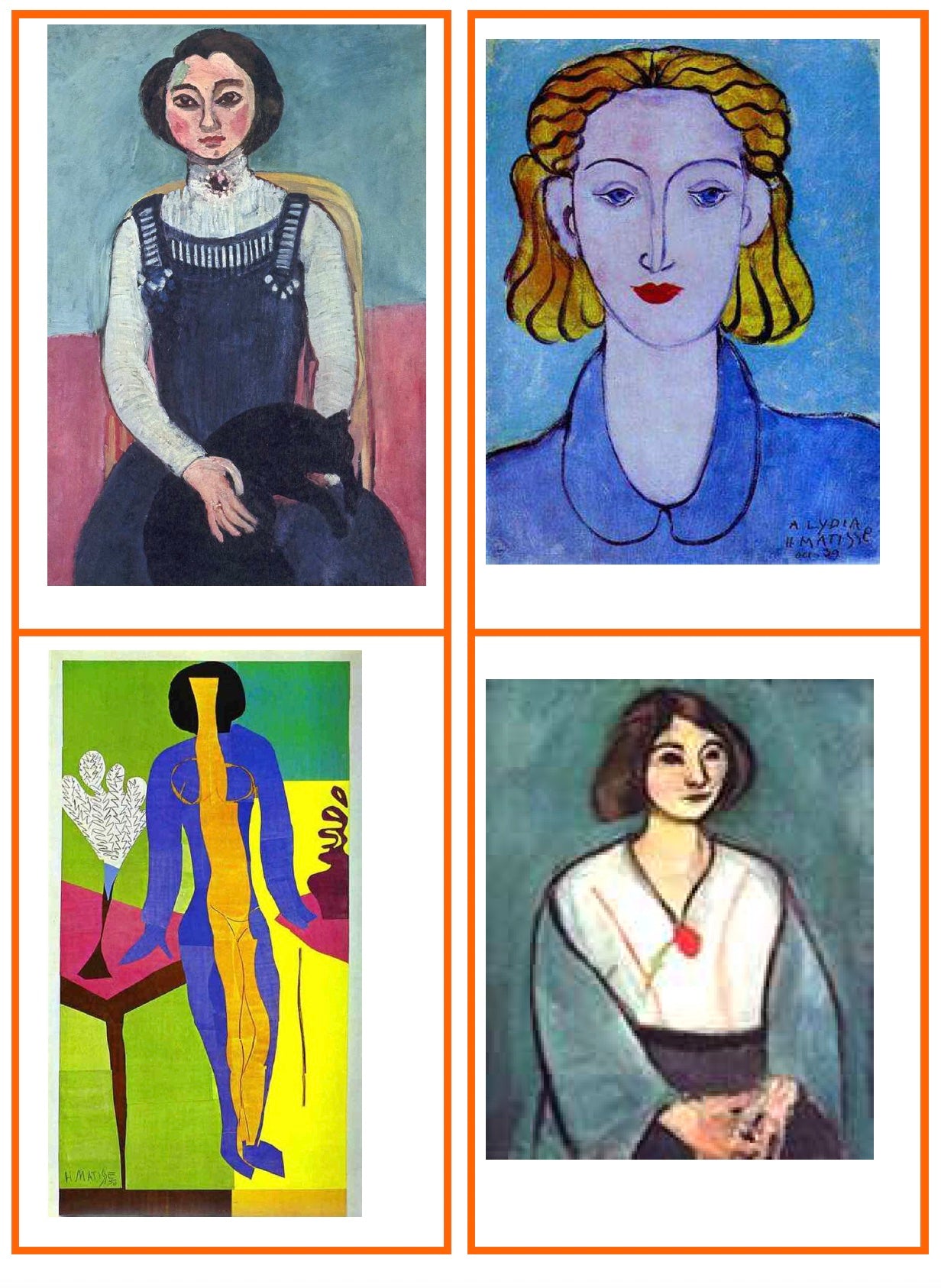 Matisse! Esempio di laboratorio creativo DIY. Età 5-15 anni. Formato pdf.