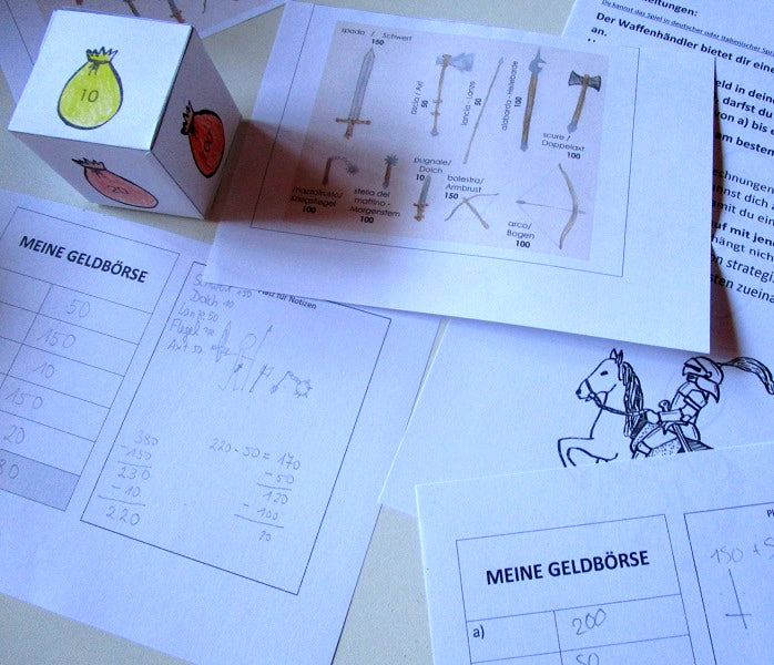 FUNLAB "Medioevo". Raccolta di giochi e materiali didattici e lapbook. Formato pdf, età 7-11.