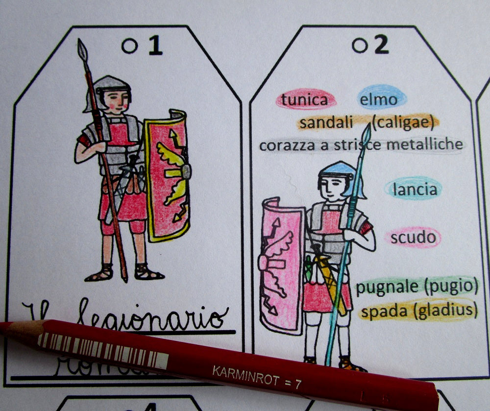 FUNLAB “ANTICA ROMA”. Raccolta di giochi e materiali didattici + Lapbook. Formato pdf, età 7-11 anni.