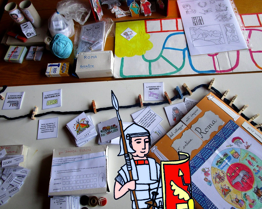 Lapbook Roma Antica PDF - Giochi Didattici per Bambini 7-11 Anni