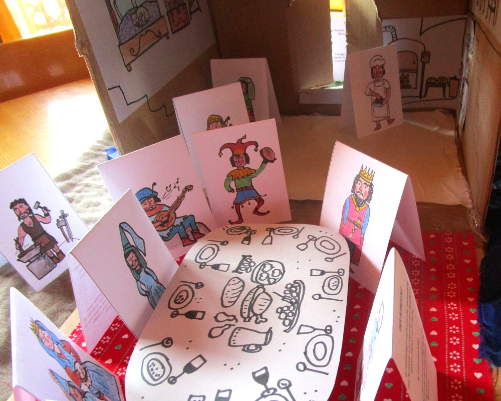 FUNLAB "Medioevo". Raccolta di giochi e materiali didattici e lapbook. Formato pdf, età 7-11.
