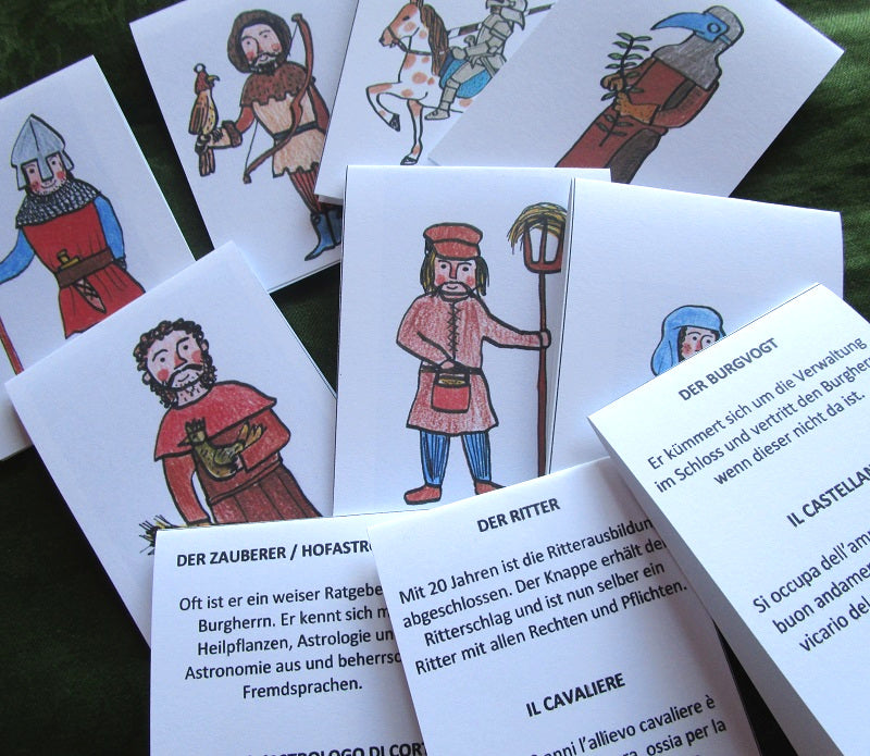 FUNLAB "Medioevo". Raccolta di giochi e materiali didattici e lapbook. Formato pdf, età 7-11.