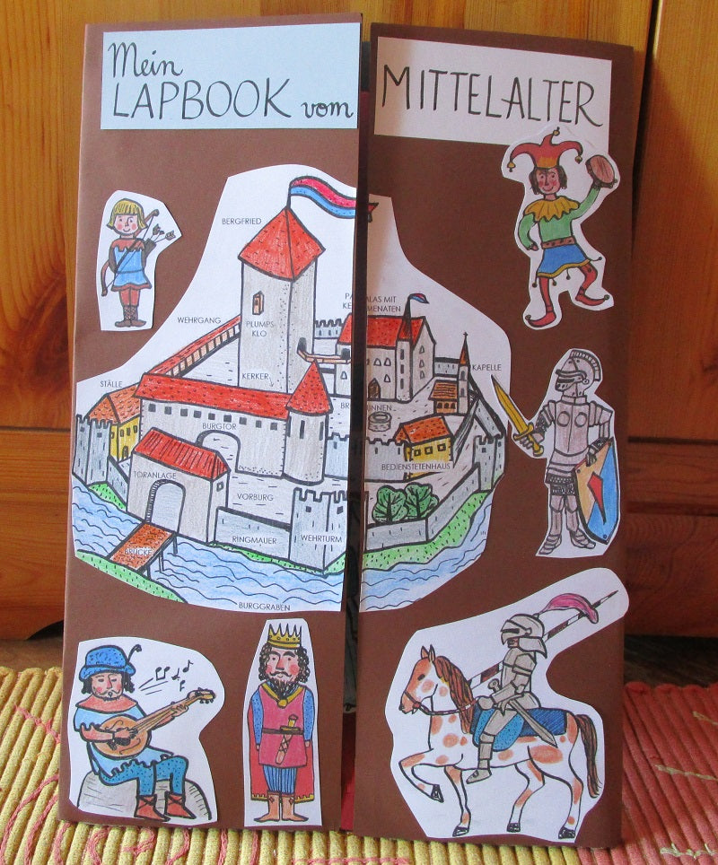 FUNLAB "Medioevo". Raccolta di giochi e materiali didattici e lapbook. Formato pdf, età 7-11.