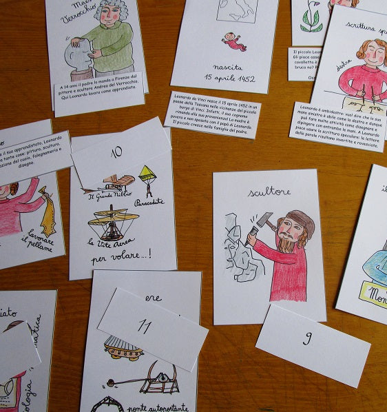 FUNLAB "Leonardo". Raccolta di materiali didattici e lapbook. Formato pdf, età 5-10 anni.