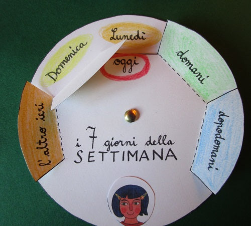 Lapbook “Stagioni, mesi, settimane, giorno e notte” con istruzioni e modelli. Formato pdf, età 5-9 anni.