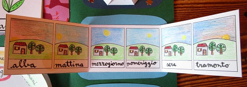 Lapbook “Stagioni, mesi, settimane, giorno e notte” con istruzioni e modelli. Formato pdf, età 5-9 anni.