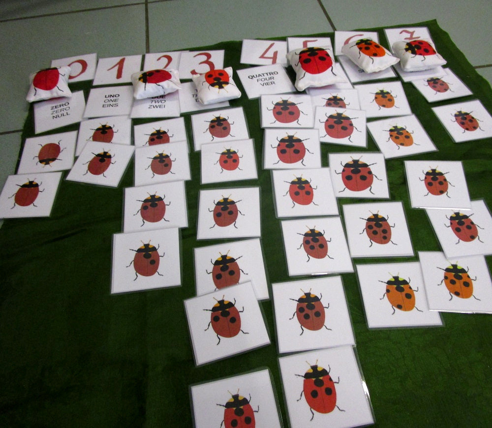 FUNLAB “Le Coccinelle” giochi e materiali didattici multilingua. Formato pdf, età 5-9.