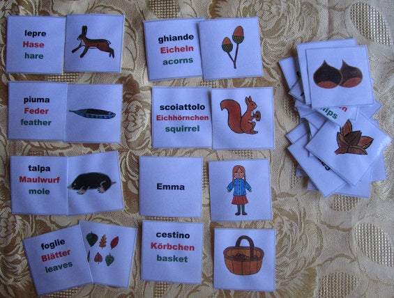 Raccolta Giochi Didattici "Autunno" multilingua. Formato pdf, età 4-10
