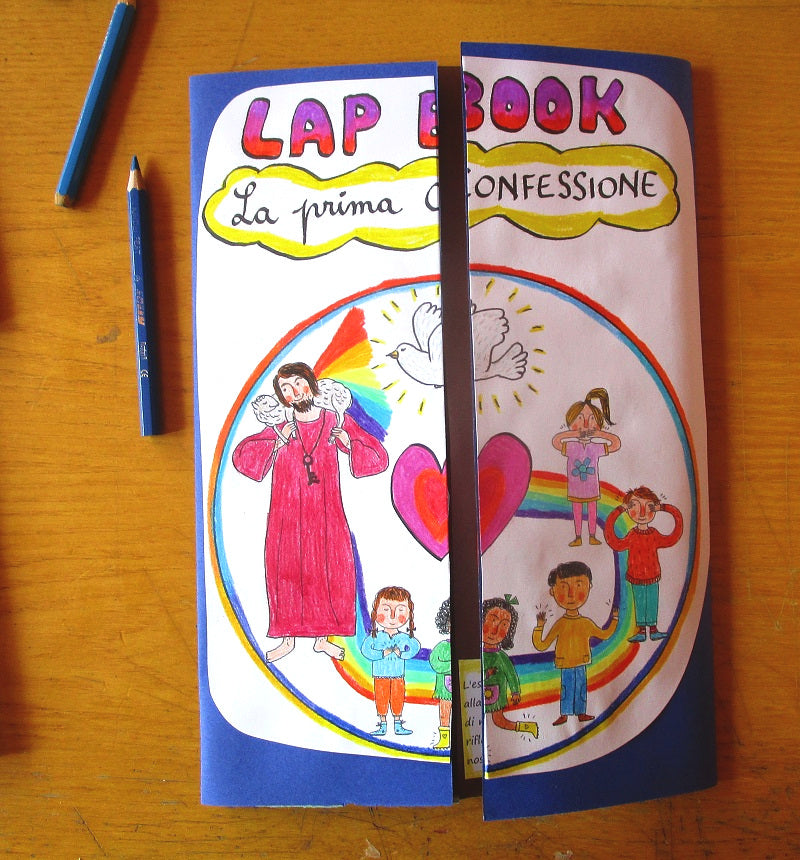 Lapbook "La prima confessione". Formato pdf, età 7-10 anni.