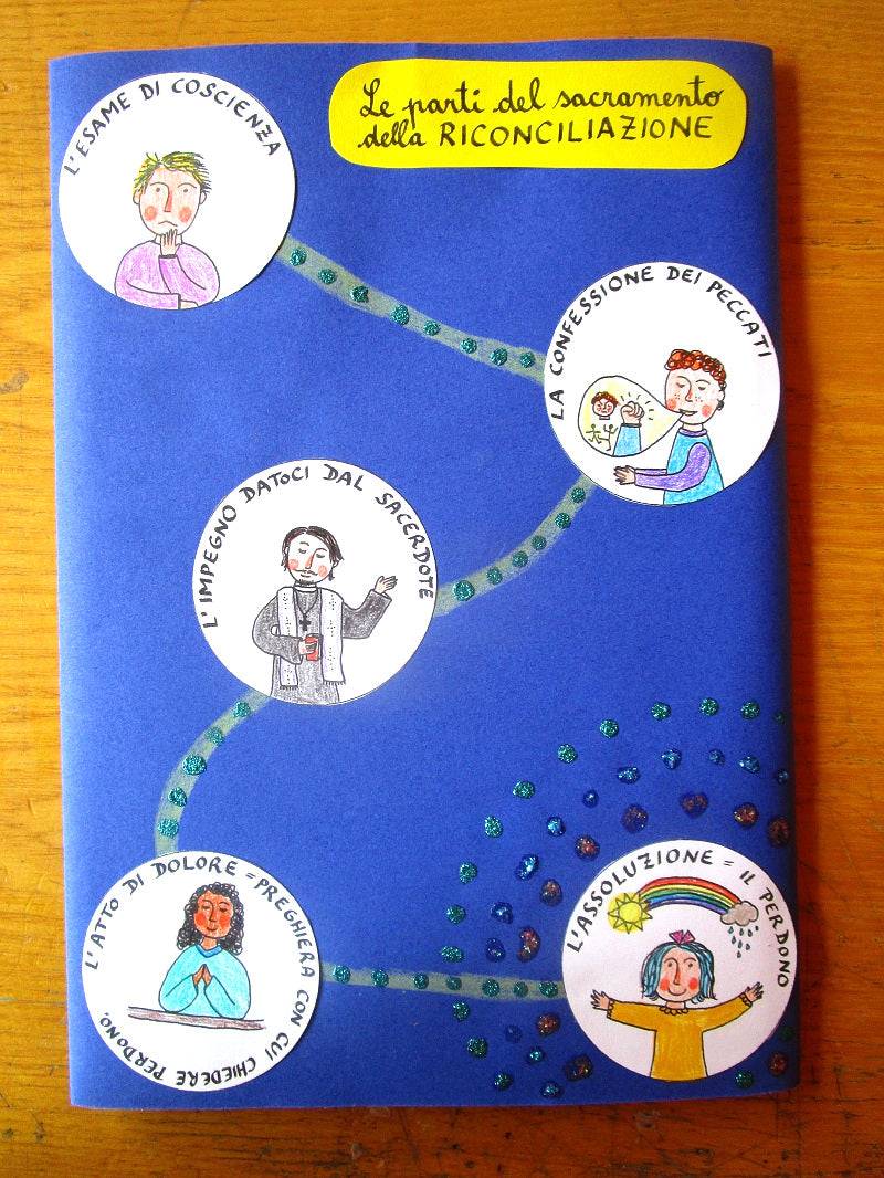 Lapbook "La prima confessione". Formato pdf, età 7-10 anni.