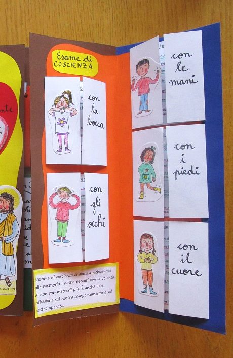 Lapbook "La prima confessione". Formato pdf, età 7-10 anni.