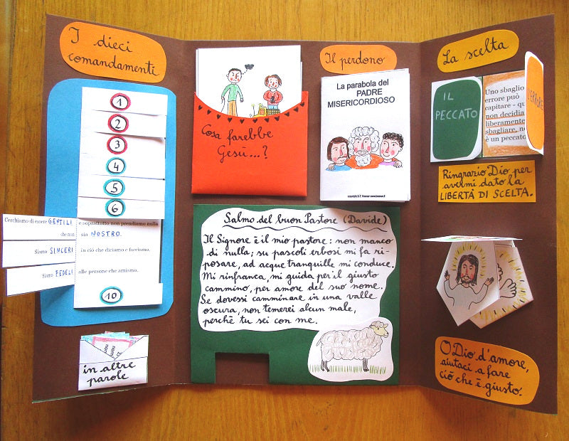 Lapbook "La prima confessione". Formato pdf, età 7-10 anni.