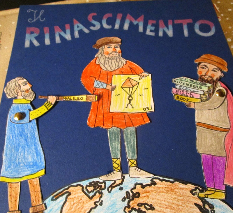 FUNLAB “Il Rinascimento”. Raccolta materiali didattici e lapbook. Formato pdf, età 9-14 anni.