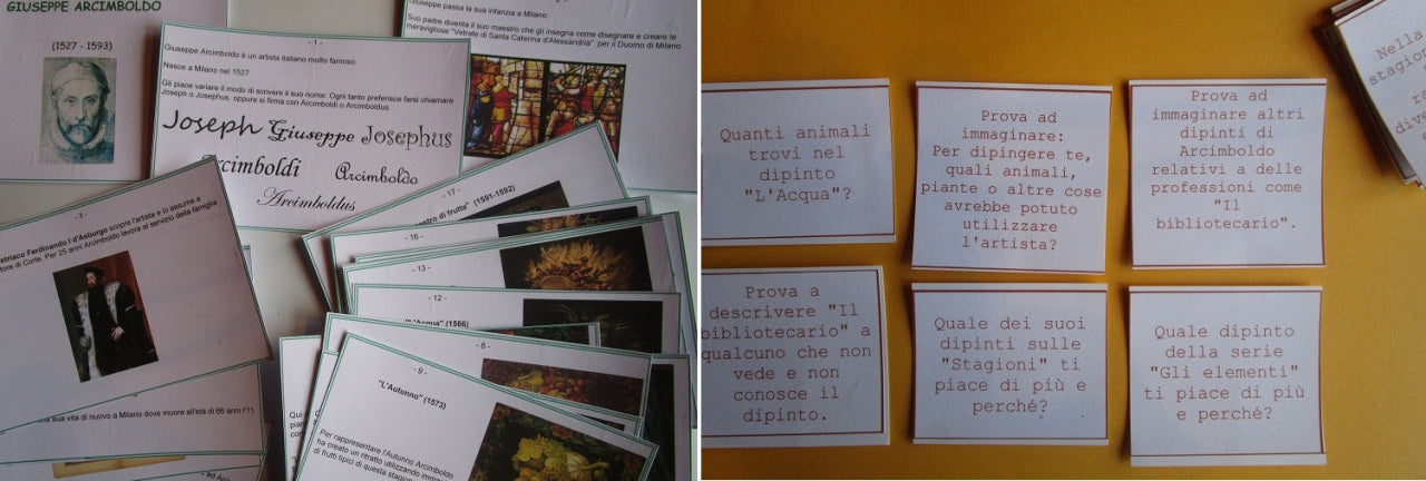 FUnLab “Arcimboldo”. Raccolta di giochi e materiali didattici in pdf. Età 4-10 anni.