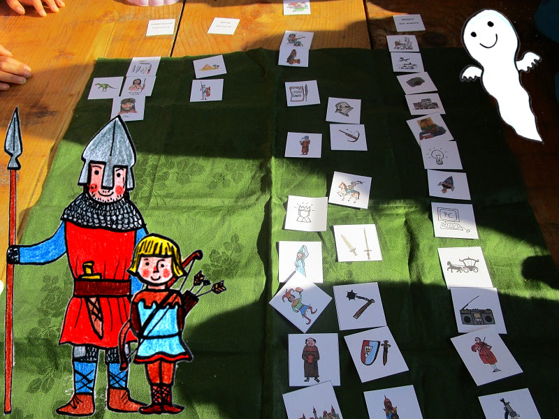 FUNLAB "Medioevo". Raccolta di giochi e materiali didattici e lapbook. Formato pdf, età 7-11.