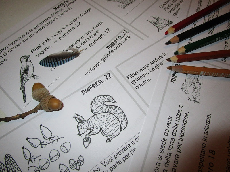 Raccolta Giochi Didattici "Autunno" multilingua. Formato pdf, età 4-10