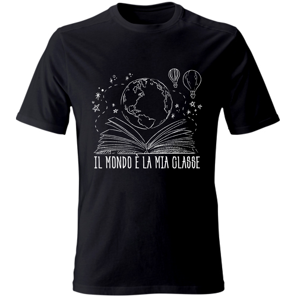 T-Shirt Unisex Il mondo e' la mia classe