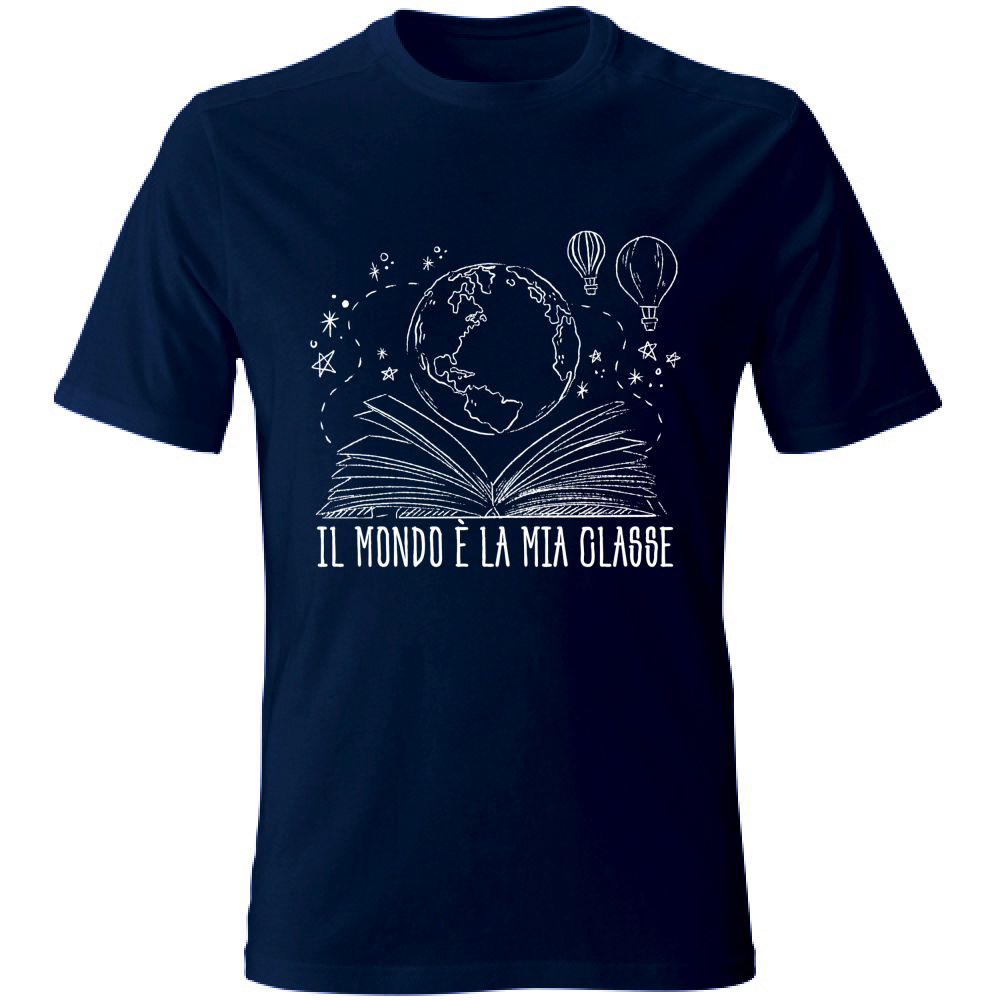 T-Shirt Unisex Il mondo e' la mia classe