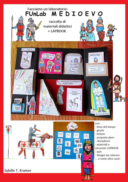 FUNLAB "Medioevo". Raccolta di giochi e materiali didattici e lapbook. Formato pdf, età 7-11.
