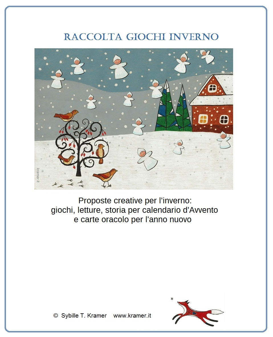 Raccolta Giochi Didattici "Inverno" multilingua. Formato pdf, età 4-10