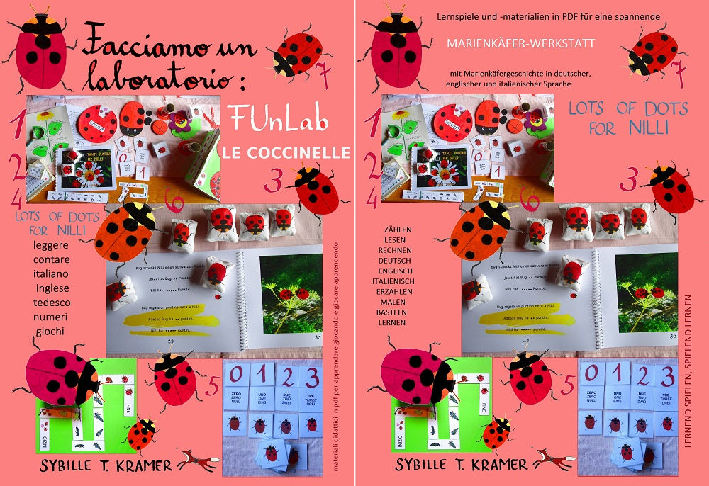 FUNLAB “Le Coccinelle” giochi e materiali didattici multilingua. Formato pdf, età 5-9.