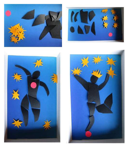 Matisse! Esempio di laboratorio creativo DIY. Età 5-15 anni. Formato pdf.