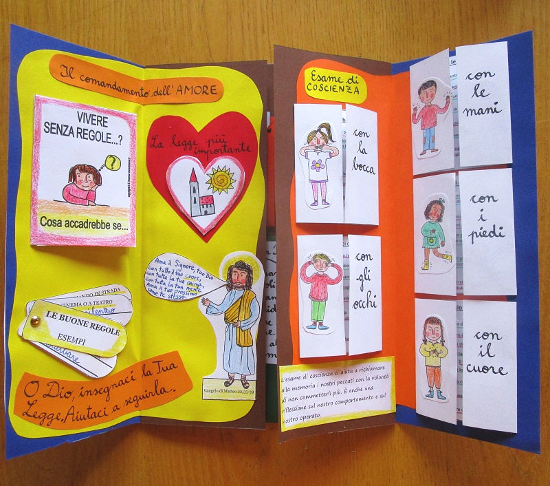 Lapbook "La prima confessione". Formato pdf, età 7-10 anni.